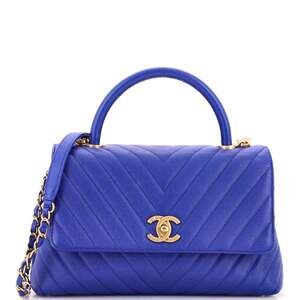 Chanel Coco Top Handle Bag Chevron #241235C47B